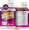Procare Health Bariatric Multivitamin with Iron Free (30 Fast Dissolving Veggie Capsule) - Bariatric Vitamins for Gastric Sleeve & Gastric Bypass, Bariatric Multivitamin Without Iron (1 Month Supply)*