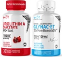 Nature's Fusions Urolithin A Diacetate 500mg & GlyNAC-ET (60 Capsules) Energy Booster Supplement