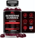 EFFECTIVE NUTRA Berberine Gummies with Ceylon Cinnamon | Sugar-Free Supplement 1200mg for Blood Sugar Support, Heart Health, Energy | 45-Day Supply, Natural Berry Flavor, Made in USA (90 Count)