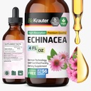 BIO KRAUTER Echinacea Drops - Natural Immune Support - Echinacea Tincture Supplement - Vegan, Alcohol & Sugar Free Drops - 4 Fl.Oz.