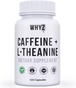 WHYZ Caffeine Pills with L-Theanine, 120 Capsules, Nootropic Stack Energy Pills, Energy Vitamins for Sustained Energy Focus & Cognitive Function, L Theanine Caffeine Energy Supplements for Women & Men