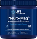 Life Extension Neuro-Mag Magnesium L-Threonate Powder Tropical Punch Flavor - 3.293 Ounce