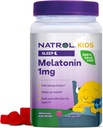 Natrol Kids Melatonin 1 mg, Dietary Supplement for Restful Sleep, Melatonin Gummies for Kids, 180 Raspberry-Flavored Gummies, Up to a 180 Day Supply