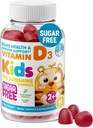 DR. MORITZ Sugar Free Vitamin D Gummies for Kids & Adults 2000 IU - High-Absorption Vitamin D3 Chewable Gummy - Vegetarian Gelatin-Free Immune Support Vitamins for Children - 60 Count