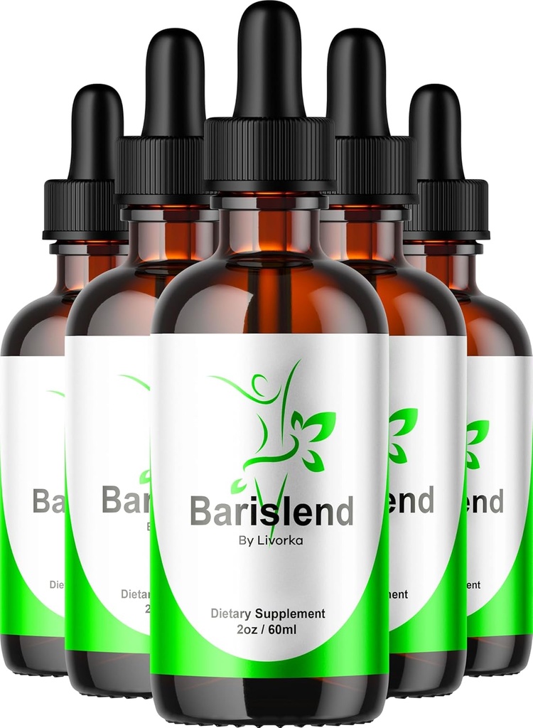 (5 Pack) Barislend Drops, Official Barislends Advanced Liquid Drops Formula, BarislendDrop Supplement Premium Liquid Supplement Support, 5 Bottles for 5 Month