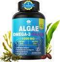 Omega 3 Fish Oil Softgels with DHA 720mg EPA 360mg, Vegan Algae Science 2:1 Ratio for Brain Eye, Plant Based Sustainably Sourced Omega 3 Supplement, Fish Oil Alternative 1200mg, No Fish Taste, 120Cts