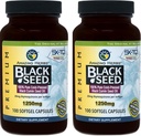Amazing Herbs Black Seed Oil Pills 1250mg, 100 Softgel Capsules (Pack of 2)