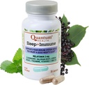 Quantum Health Sleep Immune Support Supplement Melatonin 2mg L Theanine & Valerian Root Plus Elderberry Vitamin C & D Immunity Boost - 30 Capsules