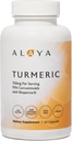 Alaya Naturals Turmeric Curcumin Supplement with BioPerine – 750mg Per Serving, 95% Curcumin Extract Turmeric Capsules for Joint Comfort, Mobility & Absorption – Non-GMO, Vegan, Lab Tested