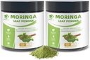 Organic Moringa Powder & Matcha Powder, Multi-Green Superfoods with Green Tea Resveratrol - Energy and Digestive Support, Rich in Antioxidants and Vitamin A D3 E B6 B12 Calcium, Non-GMO, Vegan, 16 oz