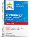 Terry Naturally Vectomega - Supplement with EPA & DHA - Omega-3 Tablets for Brain & Heart Health Support - Nutritional Supplement with Essential Fatty Acids & Peptides - 60 Tablets