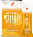 Gatorade Hydration Booster Electrolyte Drink Mix Powder Packets, Tropical Mango, Advanced Electrolyte Blend, No Added Colors, No Artificial Sweeteners, Essential Vitamins A, C, B3, B5, B6, Makes 20 Fl Oz, (6 Pack)