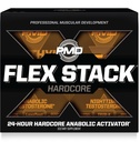 PMD Sports Flex Stack Hardcore 24-Hour Healthy Stack for Increased Muscle Mass, Strength, Reduce Soreness, Libido and Restful Sleep - Methyl Andro Hardcore 90 Capsules, Z-Test 90 Capsules
