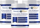 Research Verified® Collagen Powder - Hydrolyzed Marine Collagen - Unflavored - Skin Hydration and Elasticity, Muscle Recovery, Non GMO - 30 Scoops Per Container - 3 Month Supply