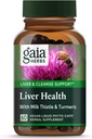 Gaia Herbs Liver Health - Liver Supplement with Milk Thistle, Turmeric Root with Curcuminoids,Schisandra, and Licorice Root for Liver and Cleanse Support-60 Vegan Liquid Phyto-Capsules(30-Day Supply)