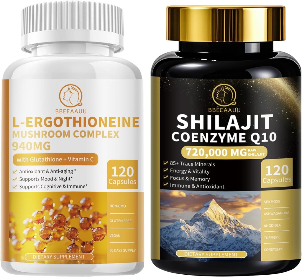 Shilajit Capsules with Sea Moss & Mushroom Complex Capsules Supplements