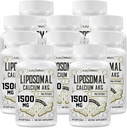Liposomal Calcium AKG Supplement 1500 MG (Alpha-Ketoglutaric Acid), High Absorption, More Effective Than AAKG, Ca AKG for Longevity, Age Defense, Cellular Energy, Metabolic Function, 600 Softgels
