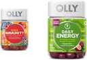 OLLY Kids Immunity Gummy, Immune Support, 50 Count Daily Energy Gummy, Vitamin B12, CoQ10, 60 Count