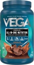 Vega Organic All-in-One Vegan Protein Powder, Chocolate - Superfood Ingredients, Vitamins for Immunity Support, Keto Friendly, Pea Protein for Women & Men, 25 Oz (Packaging May Vary)