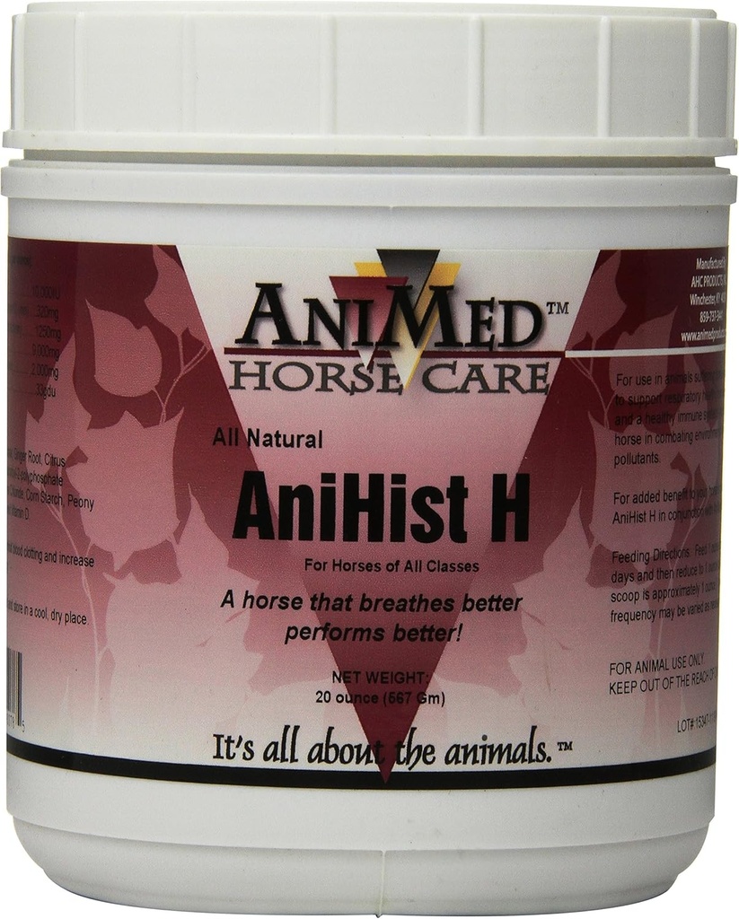 AniMed Anihist-H to Support Normal Histamine Levels in Horses, 20-Ounce