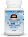 Source Naturals Theanine Serene, Calm Mind & Body*, with GABA - Vegetarian Formlua - 30 Tablets