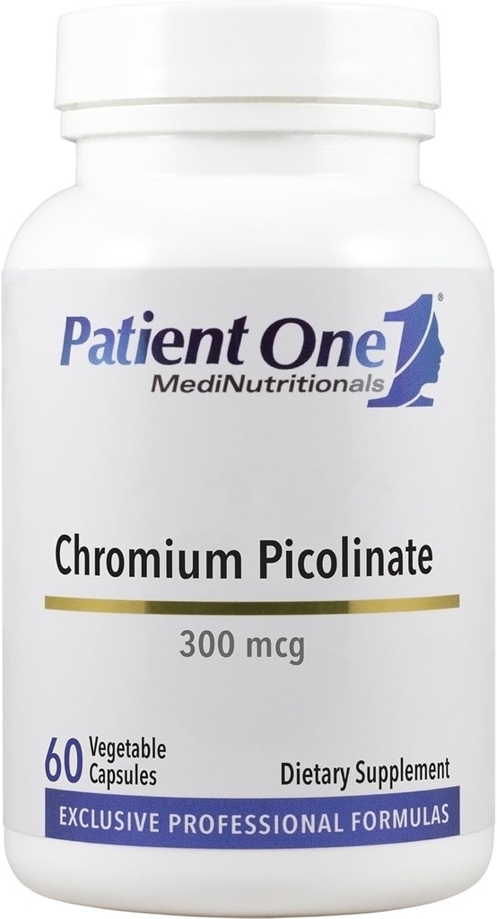Patient One Chromium Picolinate 300 mcg | Supplement to Support Heart and Metabolic Health* | 60 Capsules