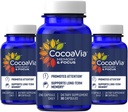 CocoaVia Memory & Focus Brain Supplement, 90 Day, Cocoa Flavanol Blend, Lutein, Added Caffeine for Boost. Improve Cognitive Function, Attention, Vegan & Plant Based, 90 Capsules