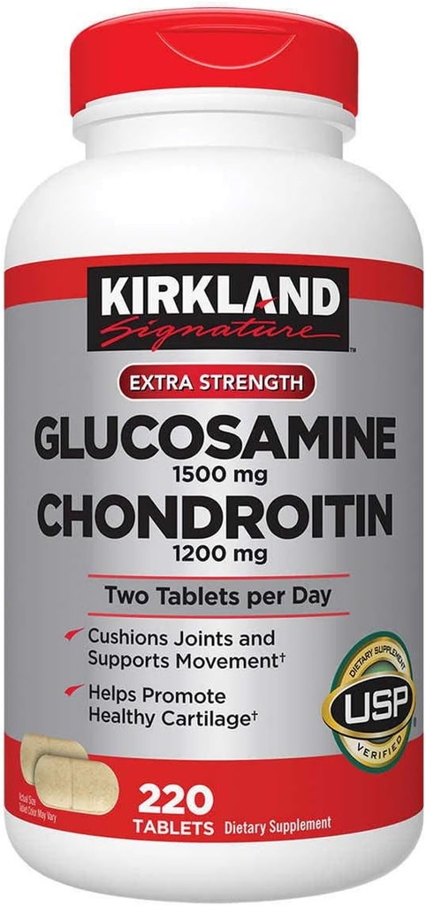 Kirkland Signature Glucosamine & Chondroitin, 220 Tablets (2 Pack)