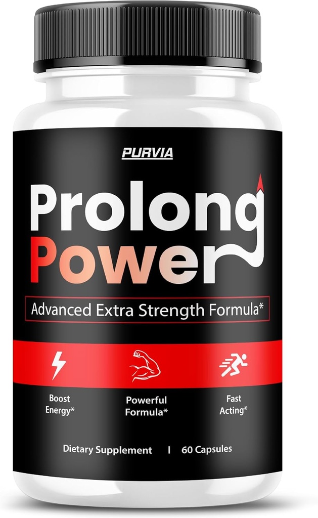 Prolong Power Pills - Official Formula - Prolong Power Capsules Advanced Strength Formula Overall Wellness Support Prolong Powder Pills Supplement Maximum Wellness Support ProlongPower (60 Capsules)
