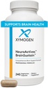 XYMOGEN NeuroActives BrainSustain - Brain Supplements for Memory and Focus Support - Brain Health Supplements for Adults - Vegan, Gluten Free + Non GMO (240 Capsules)