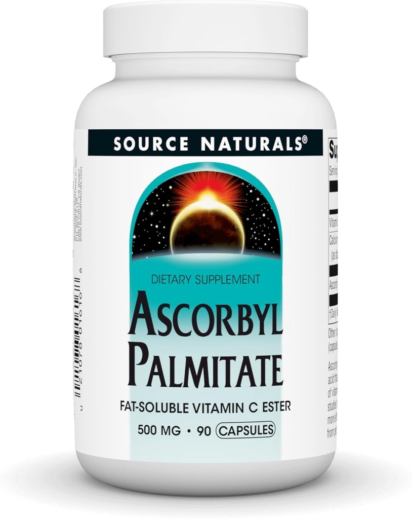 Source Naturals Ascorbyl Palmitate 500mg, 90 Capsules