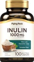 Piping Rock Organic Inulin Capsules 1000 mg | 100 Count | Low Glycemic Index | Soluble Fiber Supplement | Non-GMO, Gluten Free
