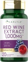Carlyle Red Wine Extract Capsules | 1000mg | 120 Count | Non-GMO and Gluten Free Supplement
