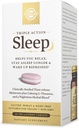 Solgar Triple Action Sleep, 60 Tri-Layer Tablets - Time-Release Melatonin & L-Theanine Plus Herbal Blend - Helps You Relax, Fall Asleep Fast & Stay Asleep Longer - Non-GMO, Gluten Free - 60 Servings