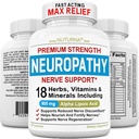 Neuropathy Support Nerve Supplement with 600 mg Pure Alpha Lipoic Acid - Maximum Strength Formula, Fortify Nerves in Fingers, Hands, Toes, & Feet - Best Peripheral Relief Support - 120 Capsules