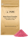 Pure Original Ingredients Beet Root Powder (2lb) Smoothies, Rich Color, Non-GMO, Folate