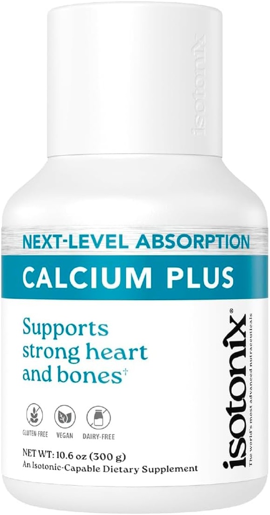 Isotonix Calcium Plus – Calcium Supplement for Women and Men with Magnesium, Vitamin D3, and Vitamin C – Fast Absorbing Isotonic Formula – Calcium Citrate & 5 Salts - 90 Servings