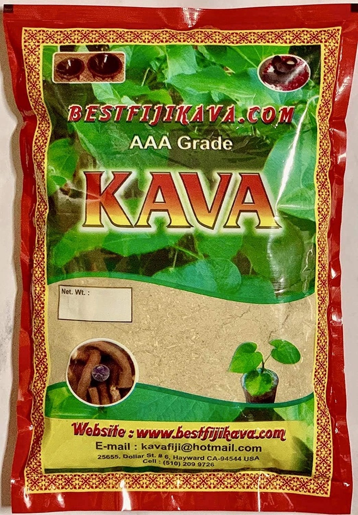 AAA Grade Waka Kava Root Powder - 1 LB | 100% Noble Kava Powder | Made from Pure Fijian Kava Kava Roots | Best Fiji Kava Inc