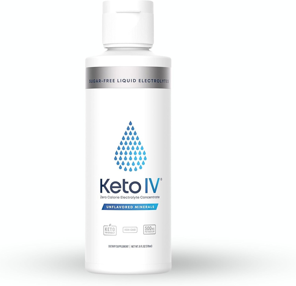 Hi-Lyte Keto & Performance K500 Electrolytes Unflavored Liquid Mix, 30 Servings