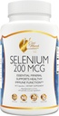 Cocó March N.M.D Selenium - Essential Mineral for Thyroid Health -200 mcg- 3 Month Supply -Gluten Free, Soy Free, Dairy Free, GMO Free, Vegan - 60 Capsules