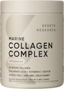 Sports Research Collagen Beauty Complex with Hyaluronic Acid, Vitamin C + Biotin | Pescatarian, Keto Certified & Non-GMO Verified - Unflavored (30 Servings)