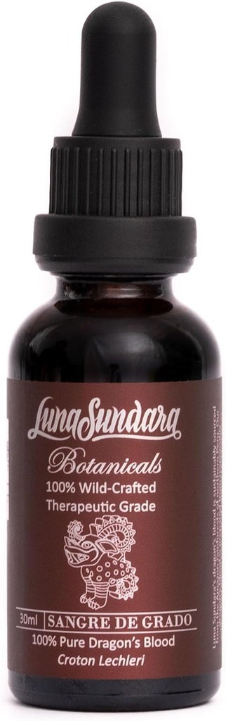 Luna Sundara Dragon's Blood 100% Pure Raw Sangre de Grado 1 Oz (Croton Lechleri) Wild Crafted and Ethically Sourced Contains No Added Ingredients No Alcohol