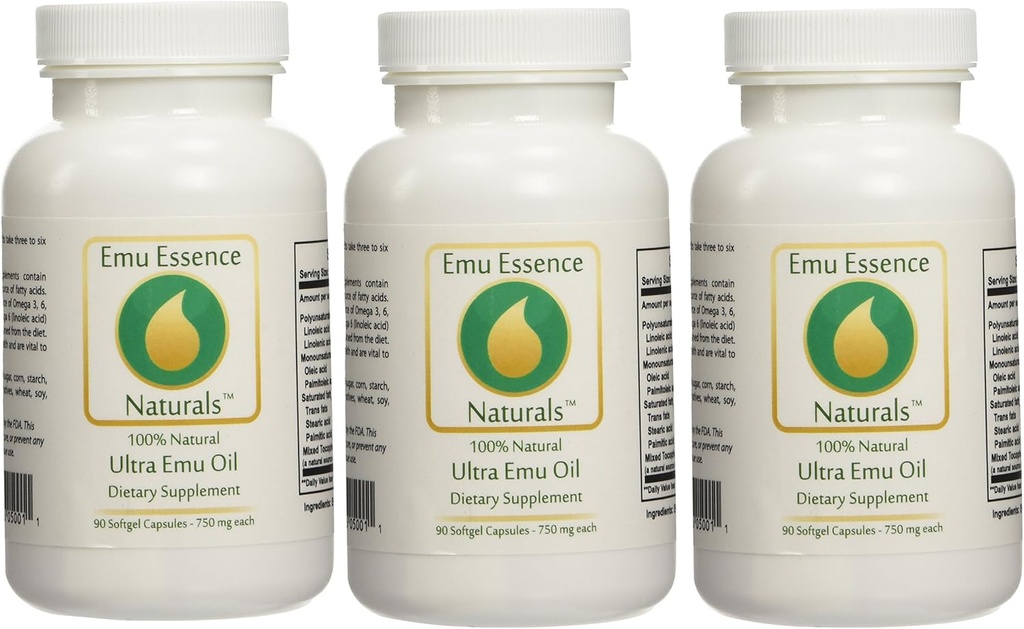 Ultra Emu Oil Dietary Supplements - 3 Pack