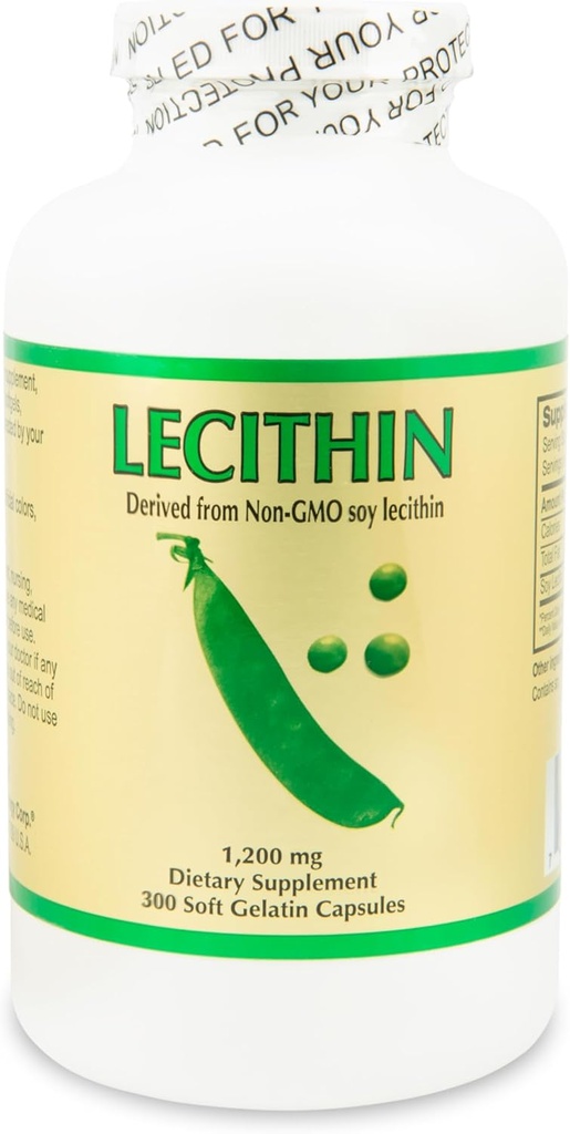 lecithin 300 Soft Galatin Capsules, 1200 Mg