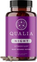 Qualia Night Sleep Aid | Non-Habit Forming | Science-Backed Supplement for Deep Refreshing Sleep | Melatonin-Free, Vegan, Non-GMO, Gluten-Free 80 Count | (1 Month Supply)