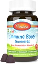 Carlson - Kid's Immune Boost Gummies, Astaxanthin + Vitamin C, Immune Support, Antioxidant, Non-GMO, Cherry Flavor, 46 Vegetarian Gummies