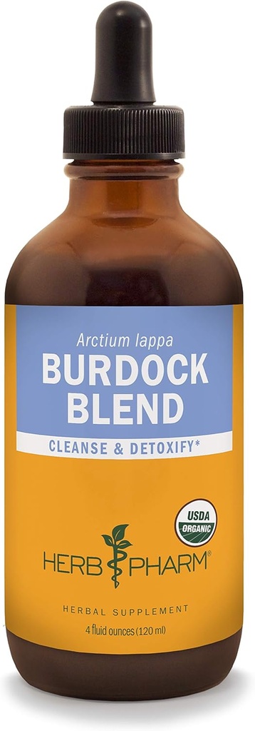 Herb Pharm Burdock Blend Liquid Extract to Support Cleansing & Detoxifying - 4 Ounce