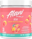 Alani Nu BCAA Sour Peach Ring | Branch Chain Essential Amino Acids | 2:1:1 Formula | Supplement Powder | Muscle Recovery Vitamins for Post-Workout | 30 Servings
