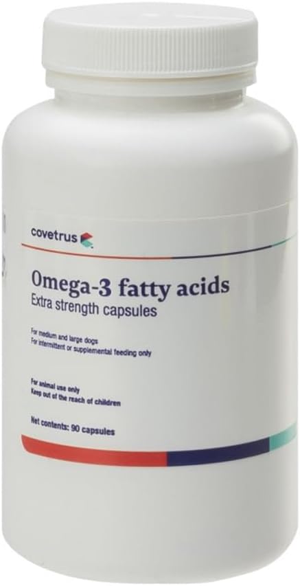 Omega-3 Fatty Acids Extra Strength Capsules for Medium & Large Dogs 90ct
