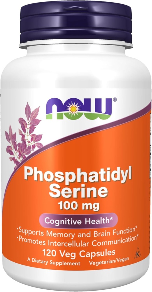 Now Supplements, Phosphatidyl Serine 100 mg, 120 Veg Capsules